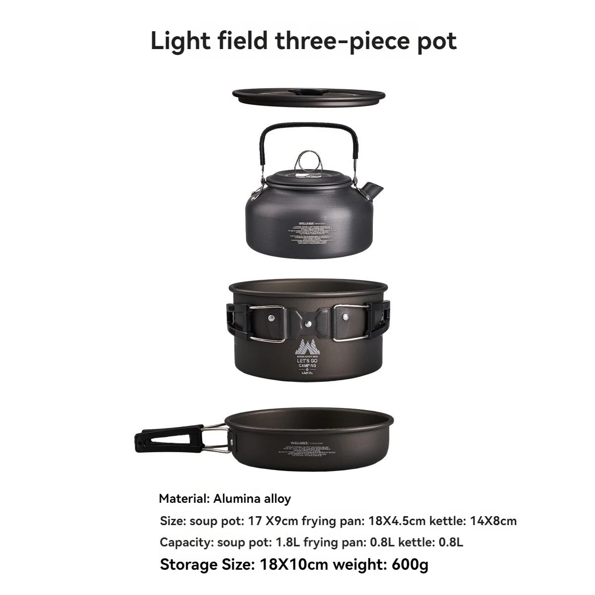 Portable Outdoor Camping Cookware Set