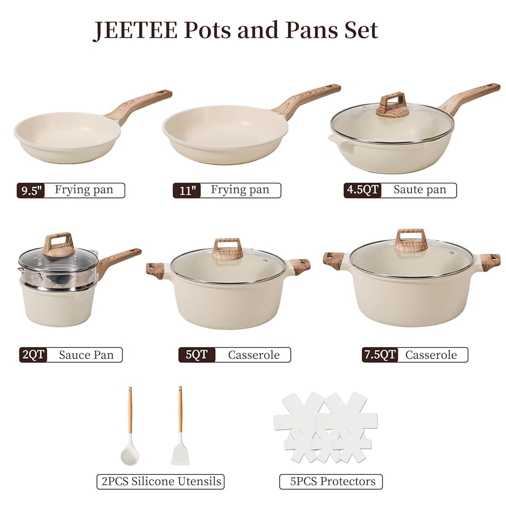 18-Piece Nonstick Cookware Set