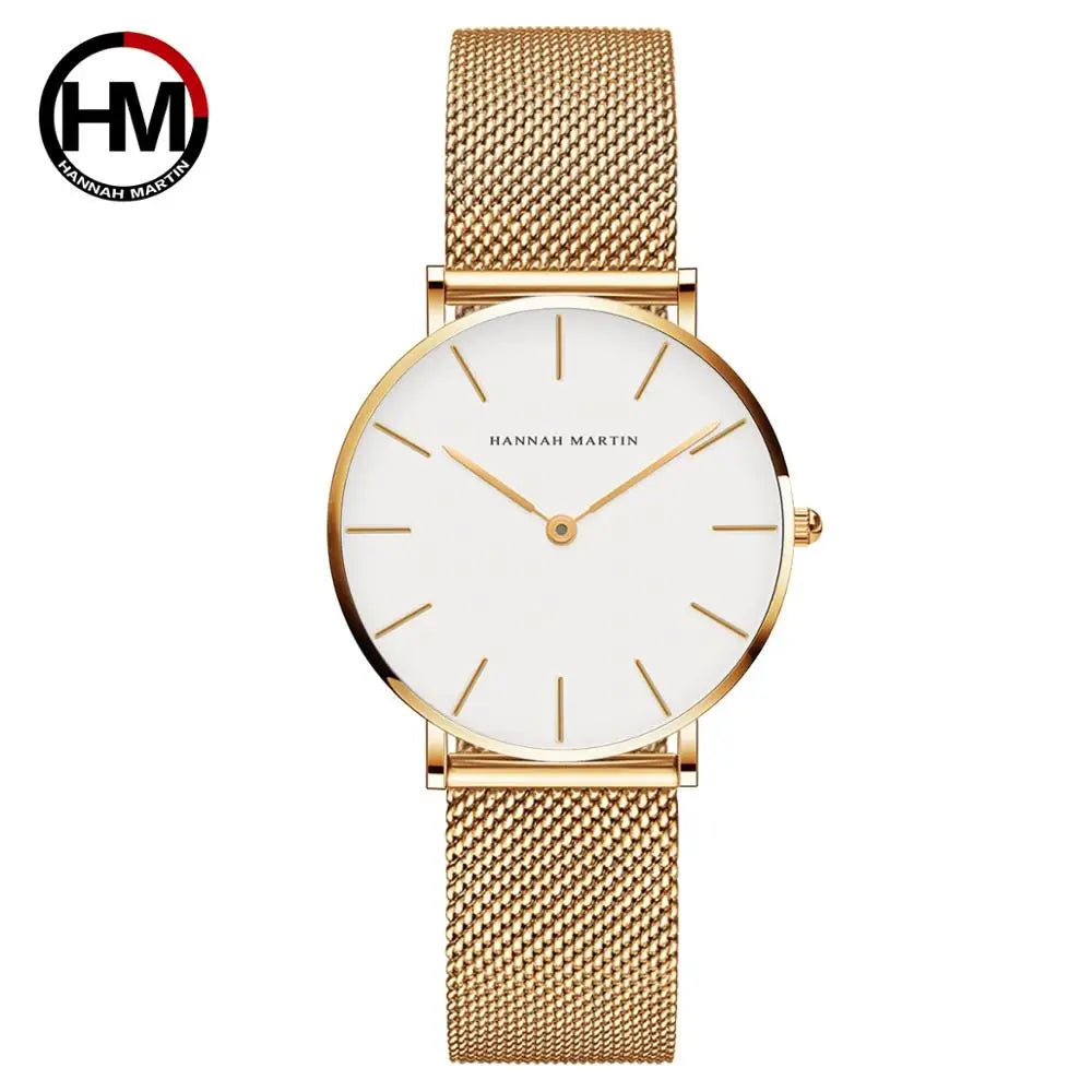 Hannah Martin Rose Gold Ladies’ Quartz Watch