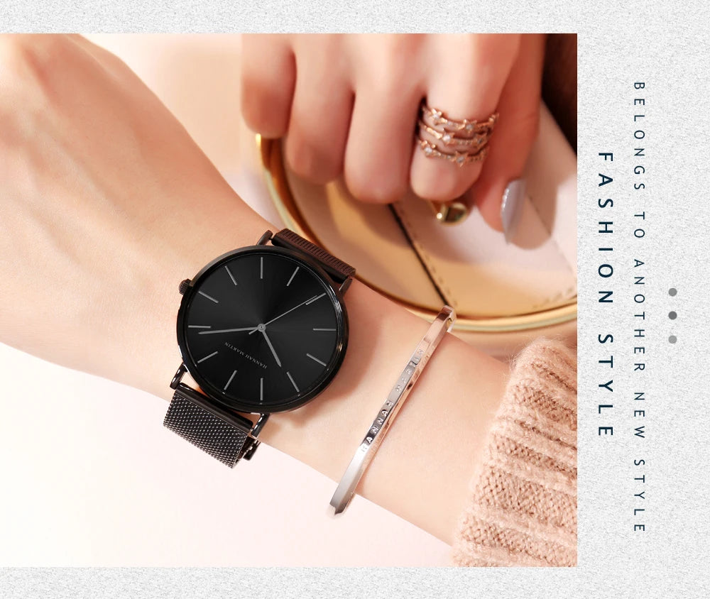 Hannah Martin Rose Gold Ladies’ Quartz Watch
