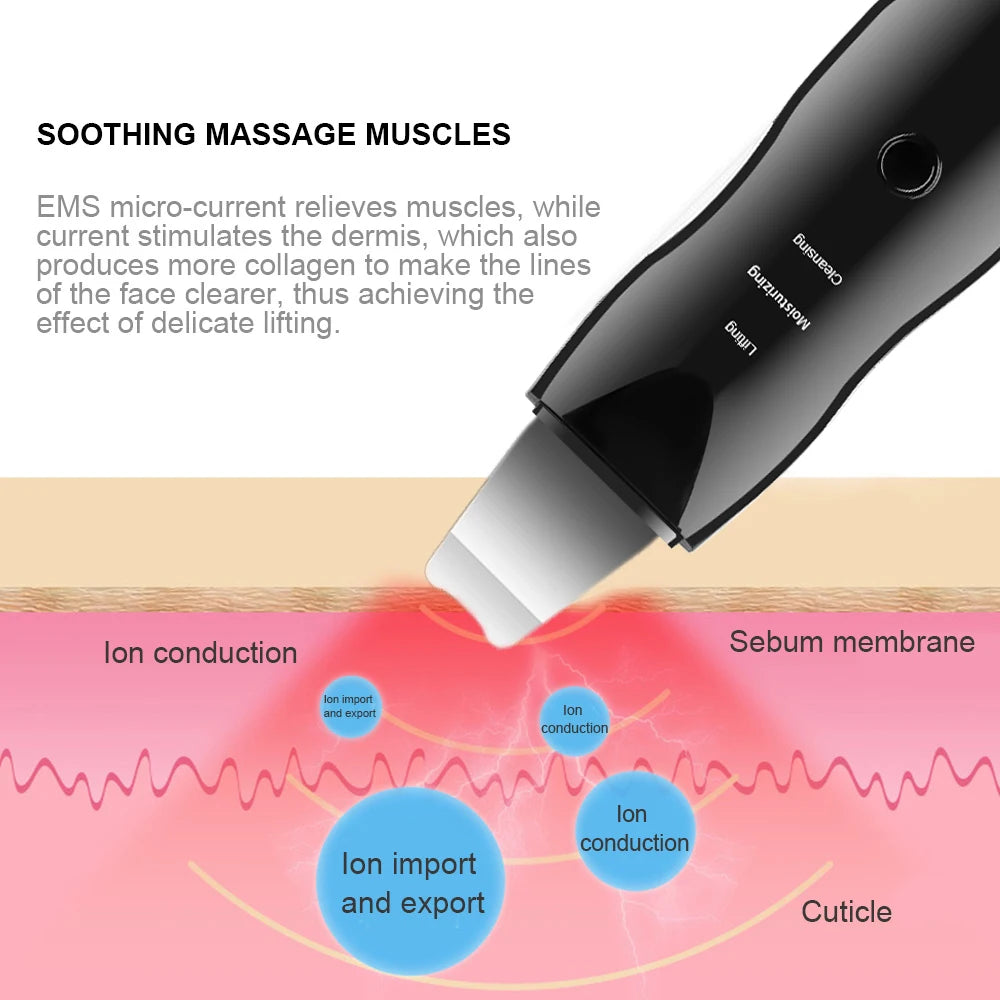 Vibration Face Skin Scrubber & Blackhead Remover