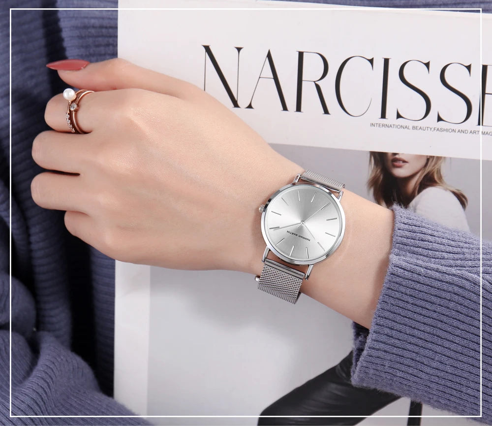 Hannah Martin Rose Gold Ladies’ Quartz Watch