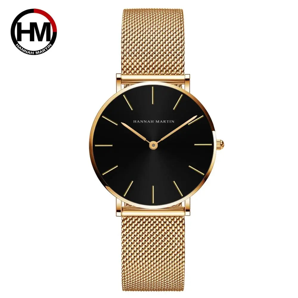 Hannah Martin Rose Gold Ladies’ Quartz Watch
