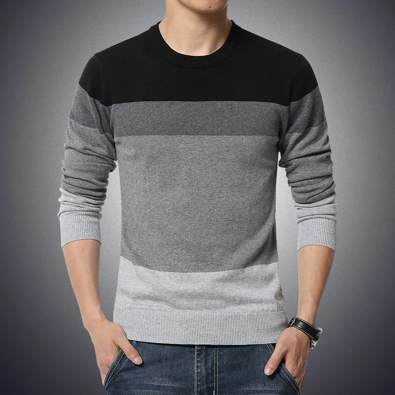 Striped Knit Pullover