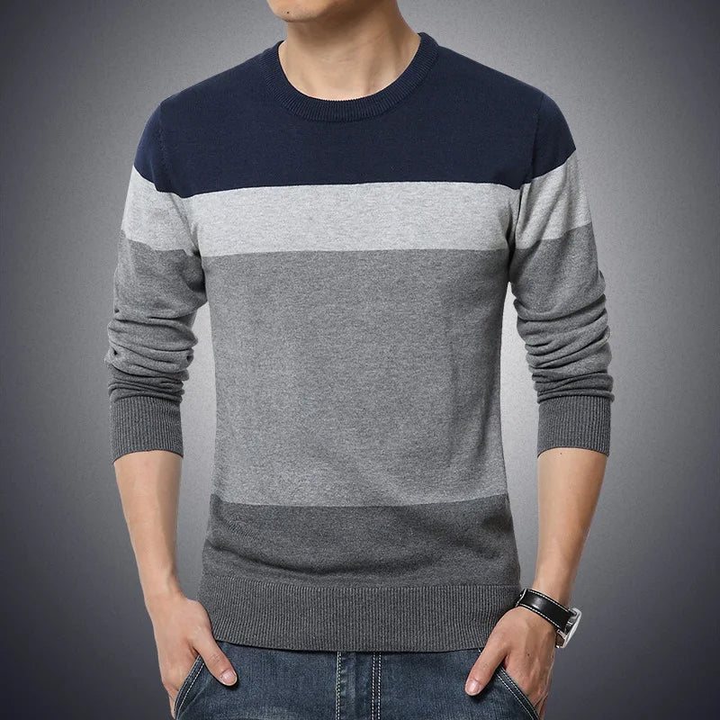 Striped Knit Pullover