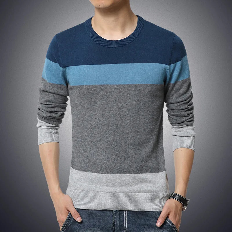 Striped Knit Pullover