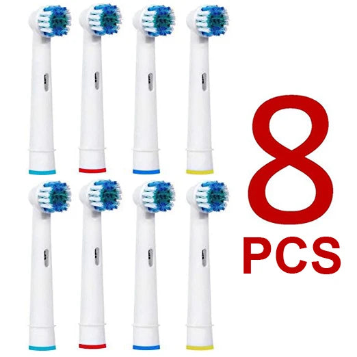 8‑Pack Replacement Brush Heads for Oral‑B Electric Toothbrushes