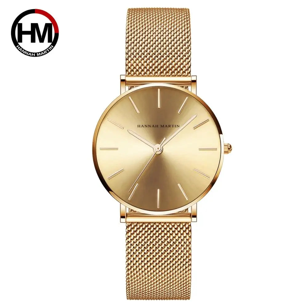 Hannah Martin Rose Gold Ladies’ Quartz Watch