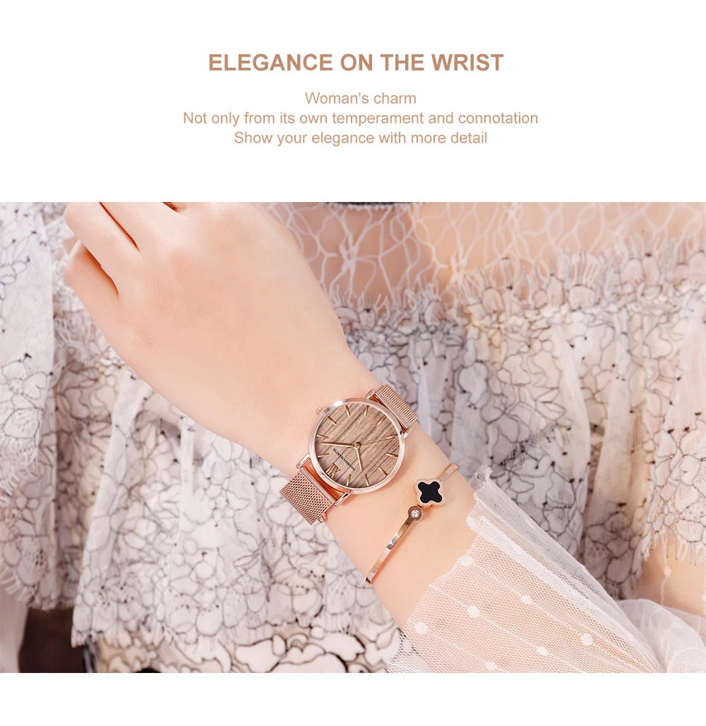 Hannah Martin Rose Gold Ladies’ Quartz Watch