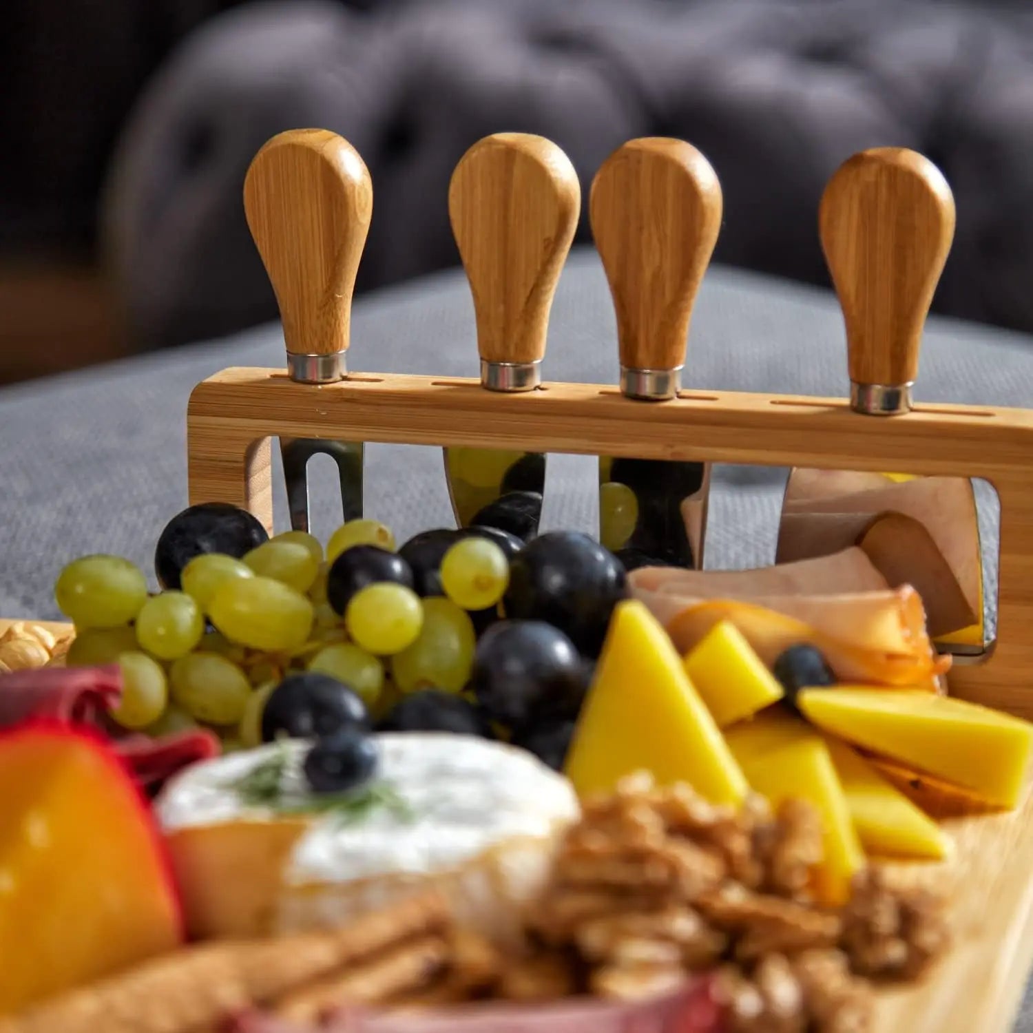 Bamboo Charcuterie Board Set