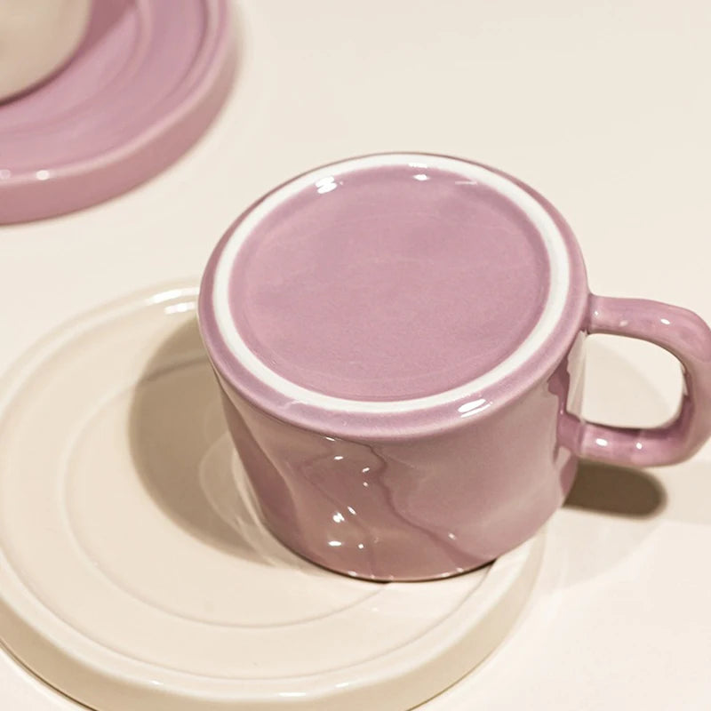 Ceramic Coffee Mug with Tray
