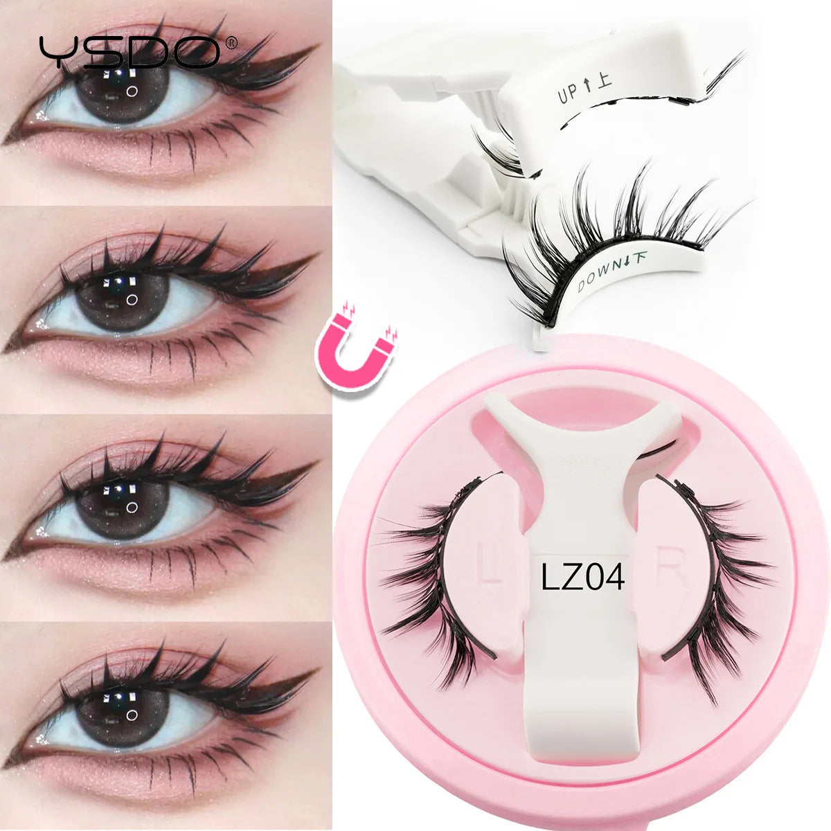 3D Magnetic Mink Eyelashes & Tweezers Set