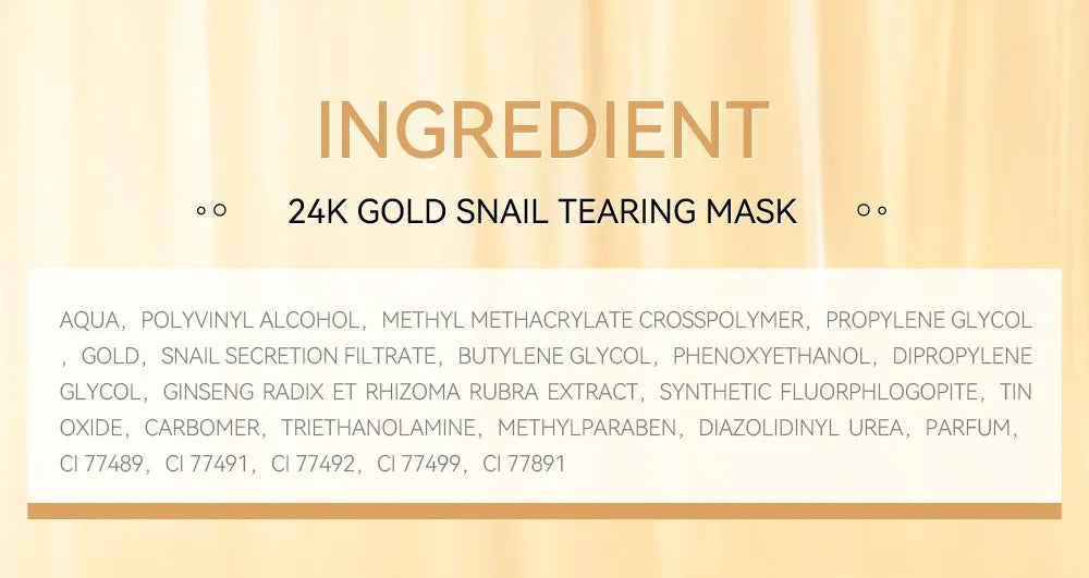24K Gold Snail Peel-Off Face Mask