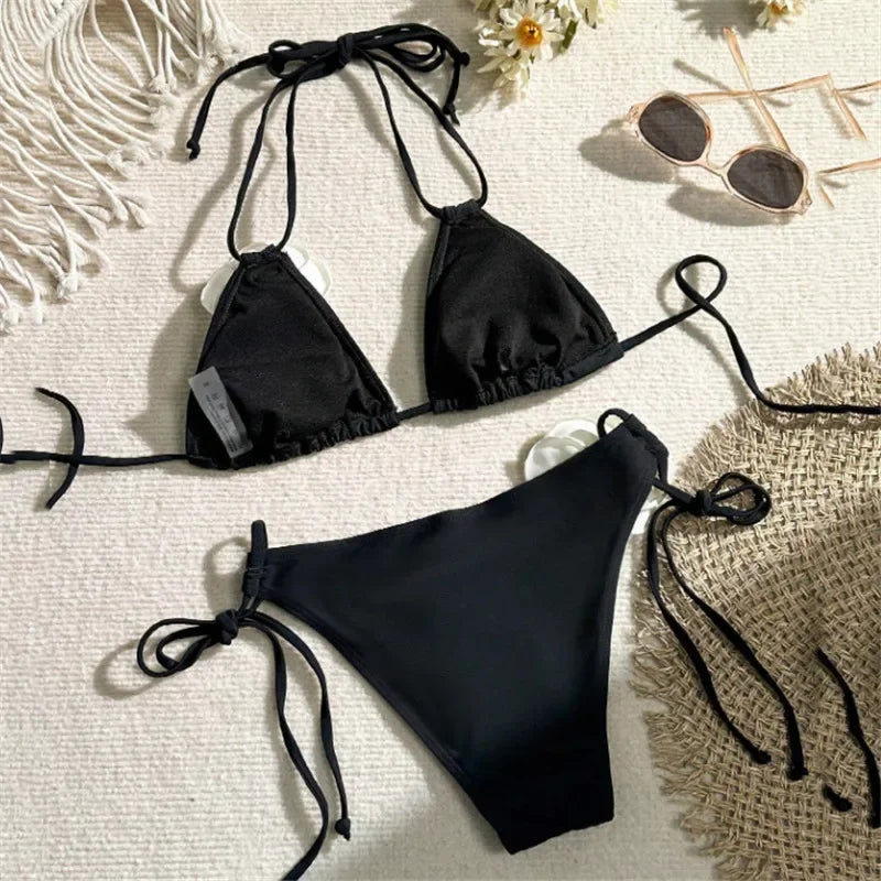 Bianca Flower Bandeau Bikini Set