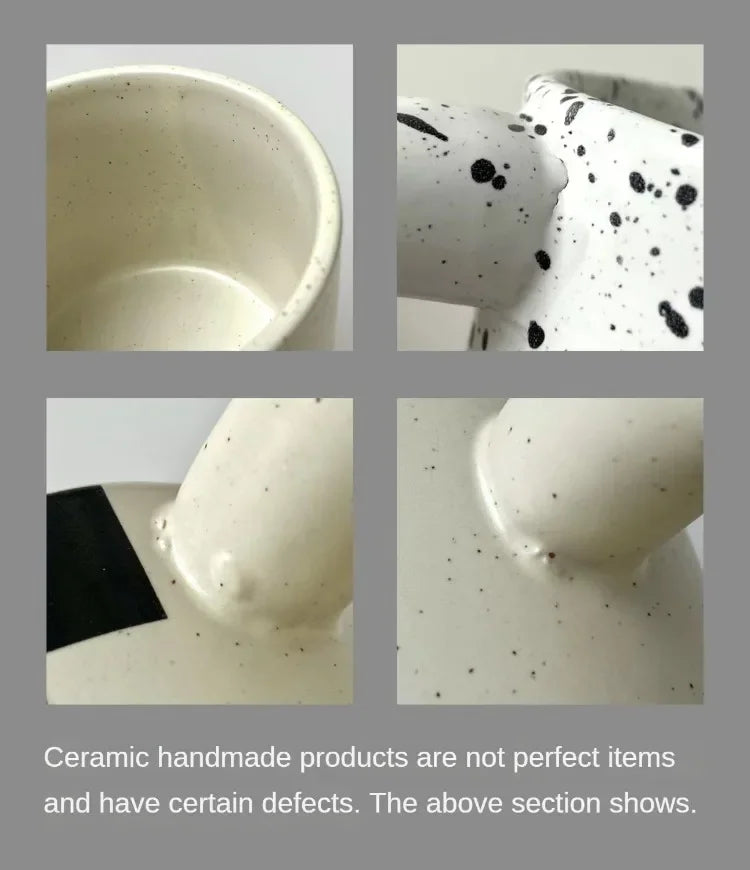 Anamorphic Ink Splash Porcelain Mug