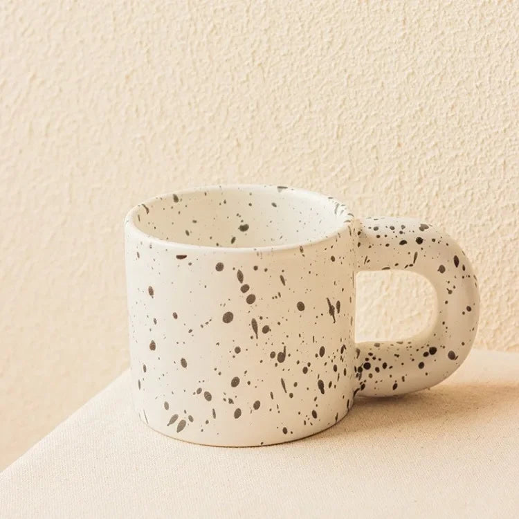 Anamorphic Ink Splash Porcelain Mug