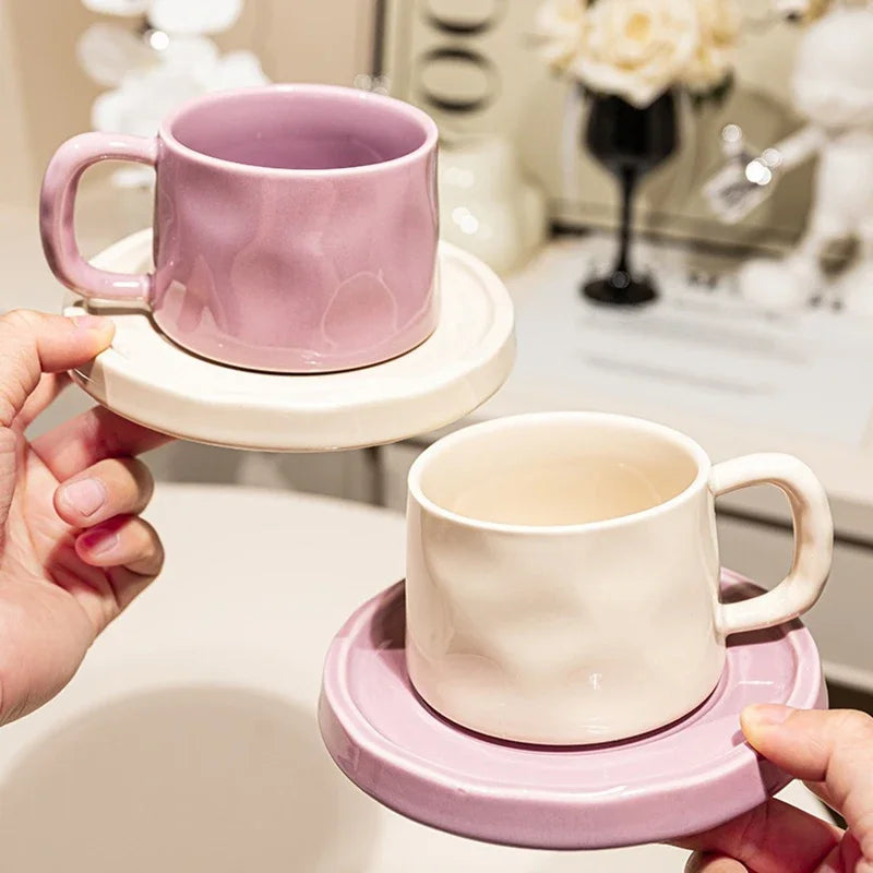 Ceramic Coffee Mug with Tray