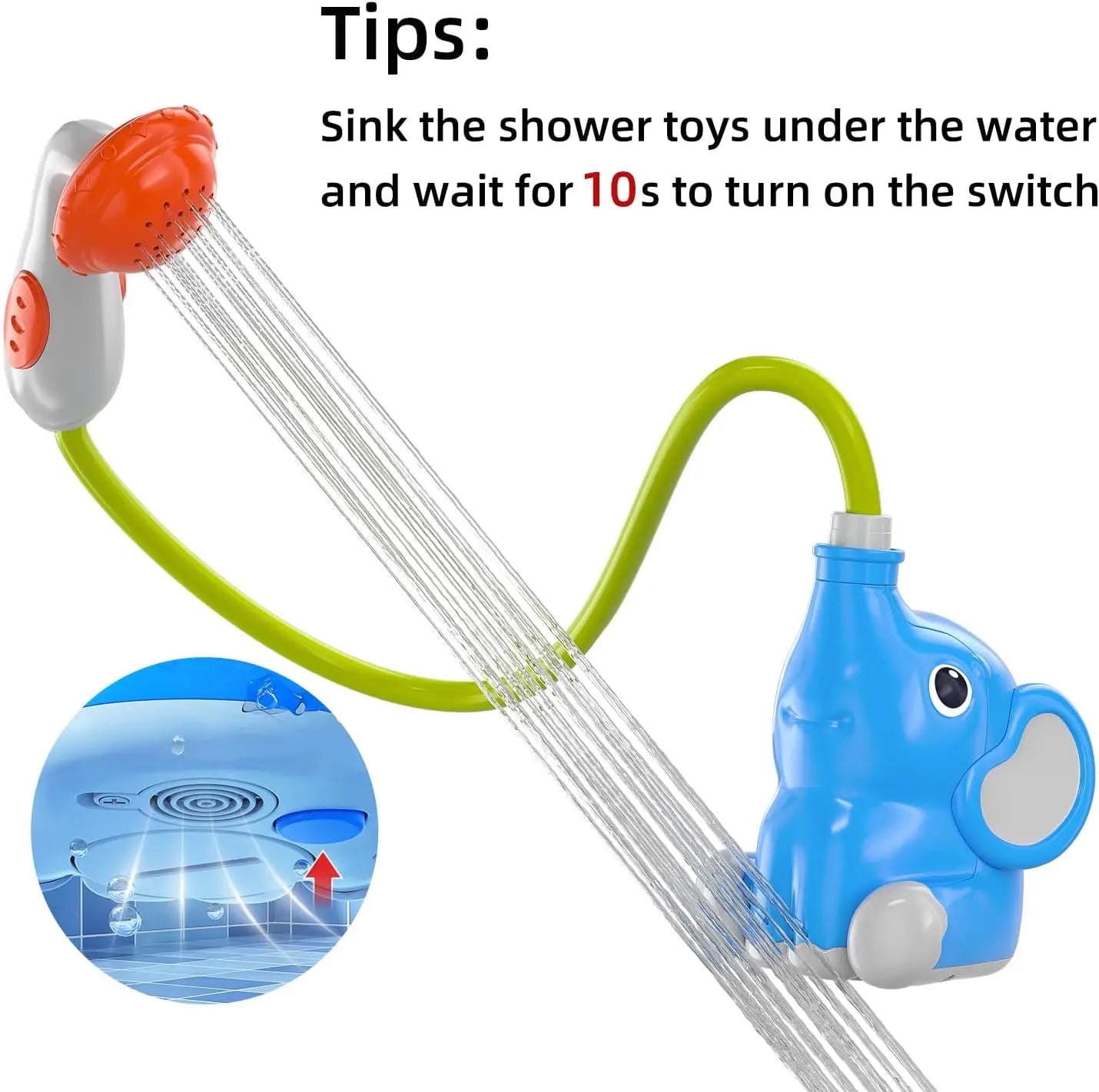 Elephant Baby Bath Shower Toy