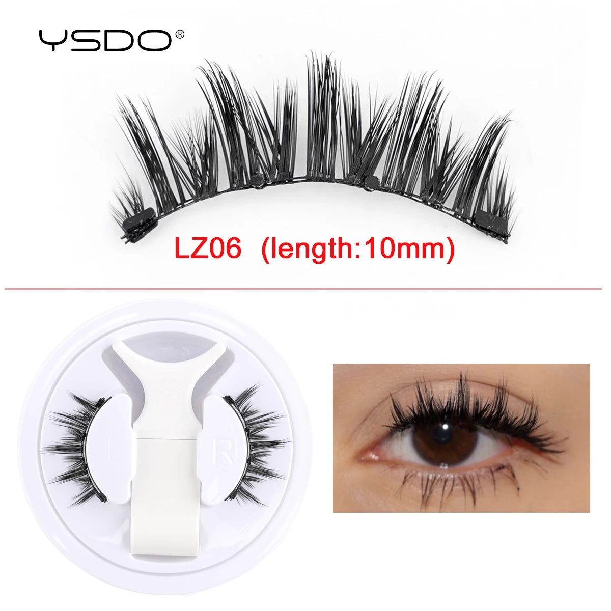 3D Magnetic Mink Eyelashes & Tweezers Set