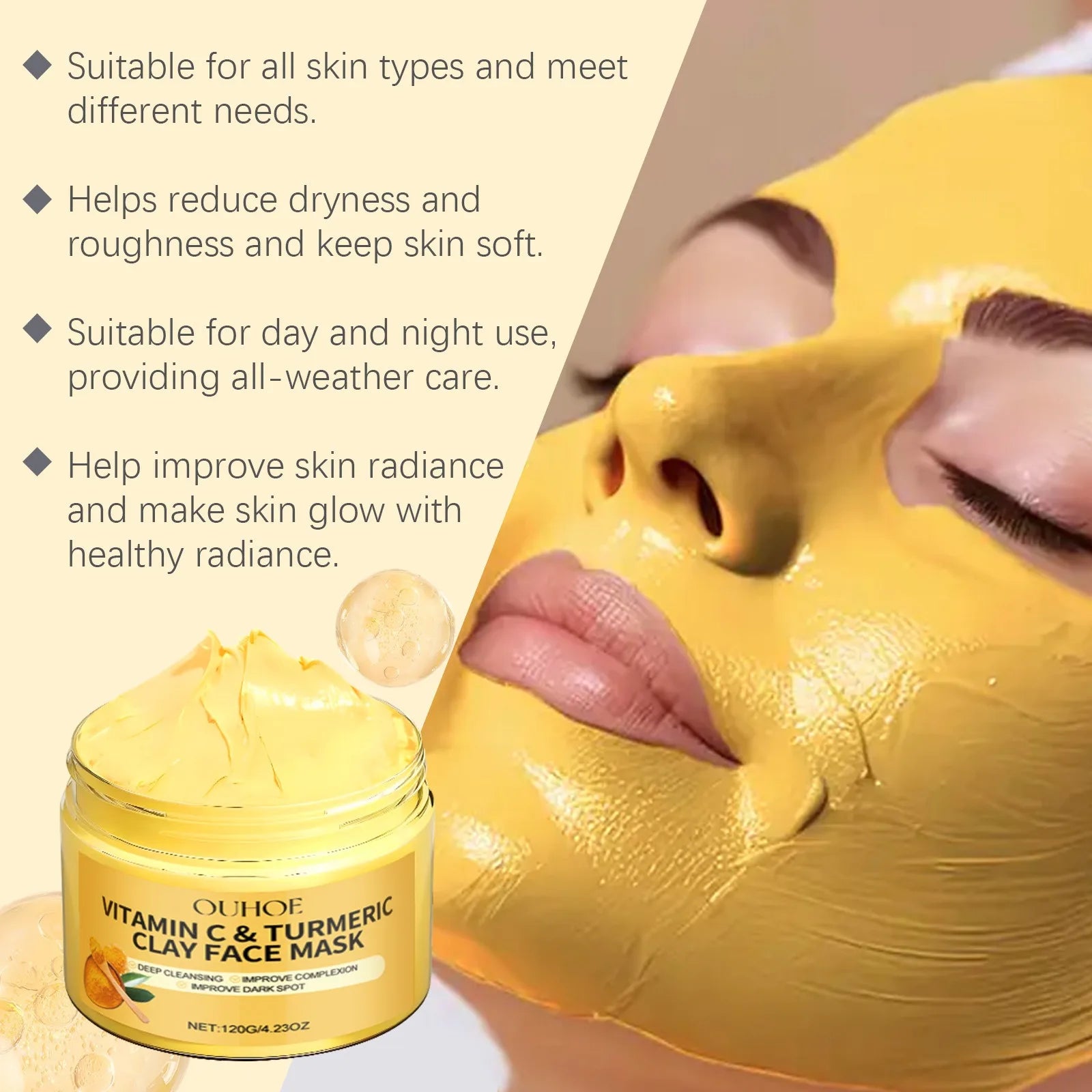 Turmeric Vitamin C Exfoliating Facial Mask