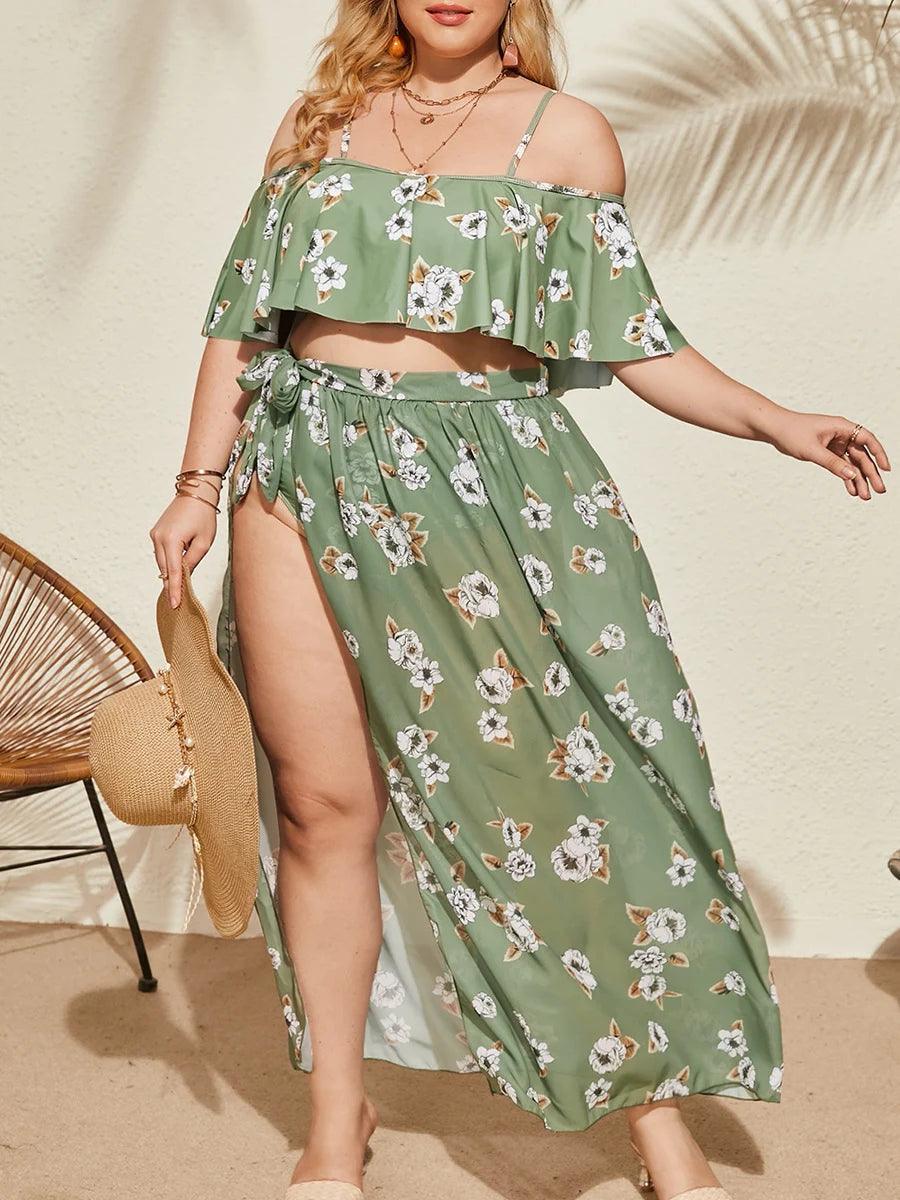 Laura Printed Vest & Shorts Two-Piece Swim Set