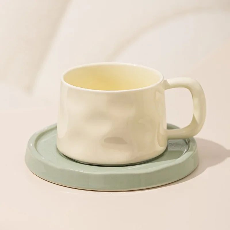 Ceramic Coffee Mug with Tray