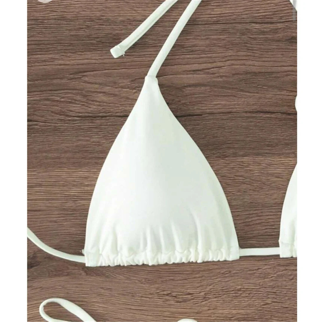 Bianca Flower Bandeau Bikini Set