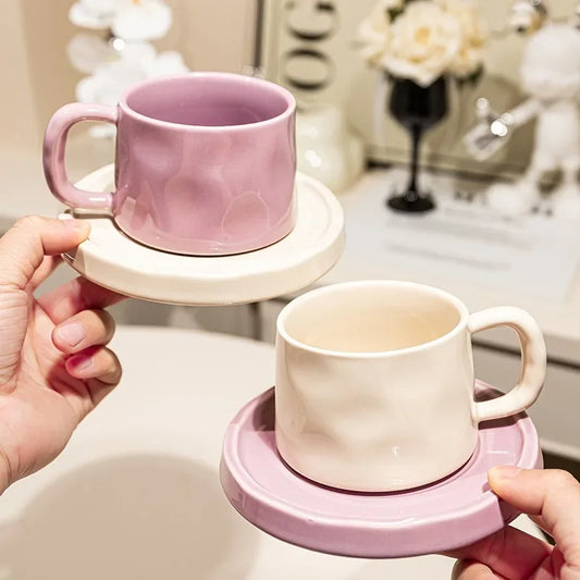 Ceramic Coffee Mug with Tray