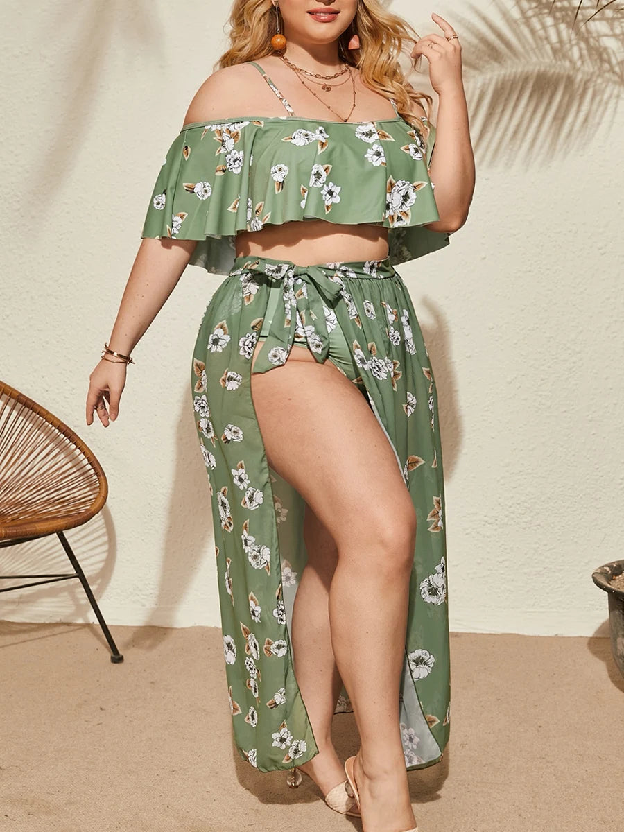Laura Printed Vest & Shorts Two-Piece Swim Set