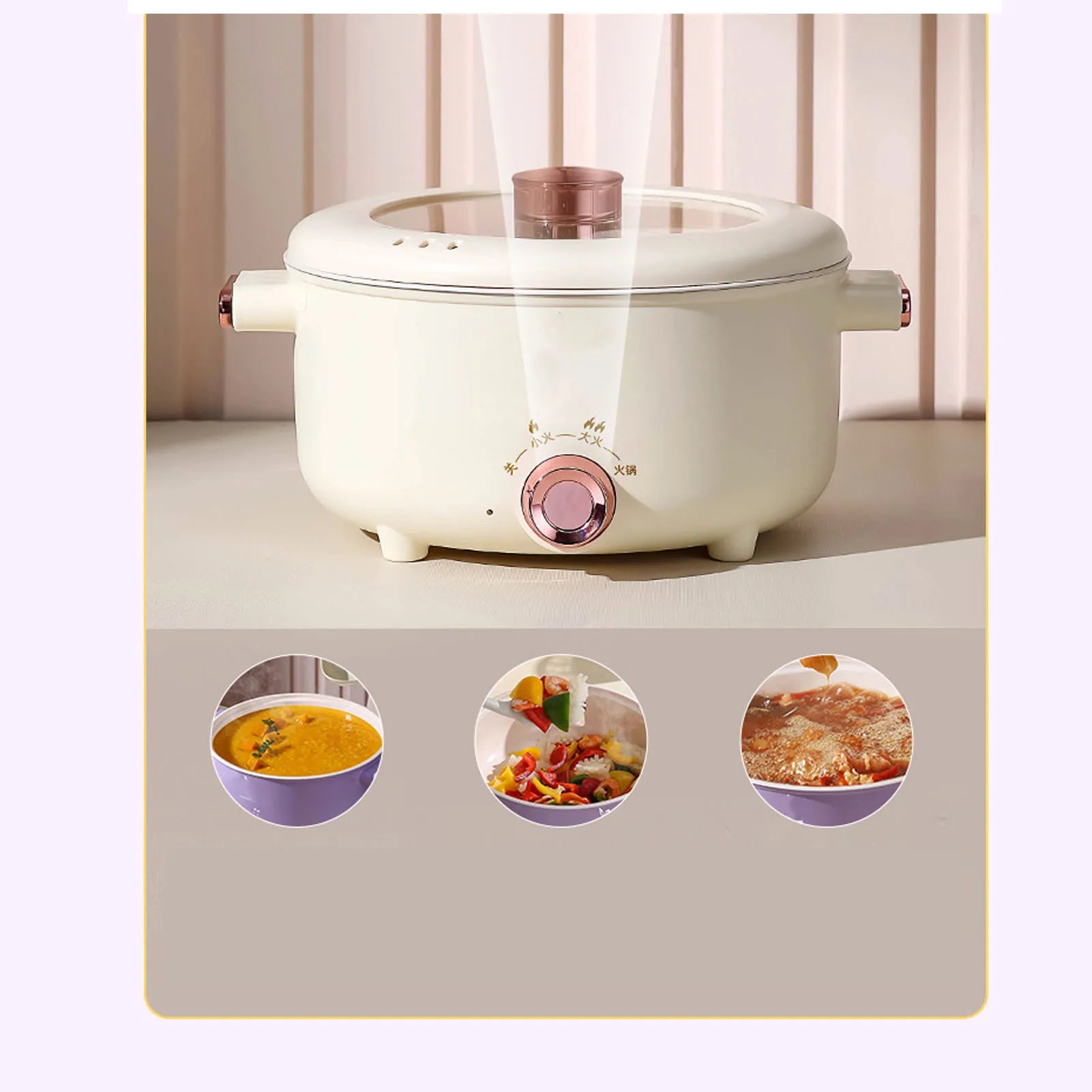3.5L Electric Cooking Pot – Multi-Function Ceramic Cooker