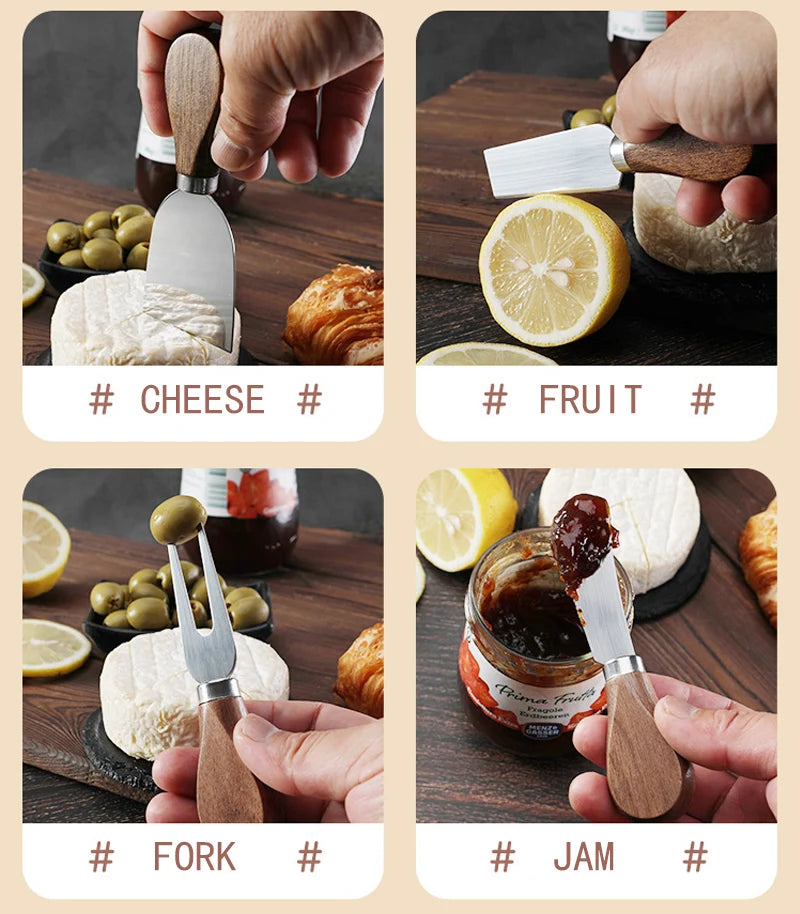 Stainless Steel Cheese Knife Set