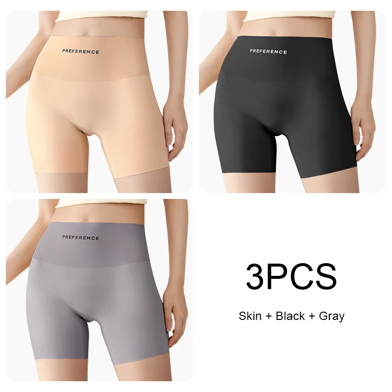 3 Ice Silk Seamless Safety Shorts