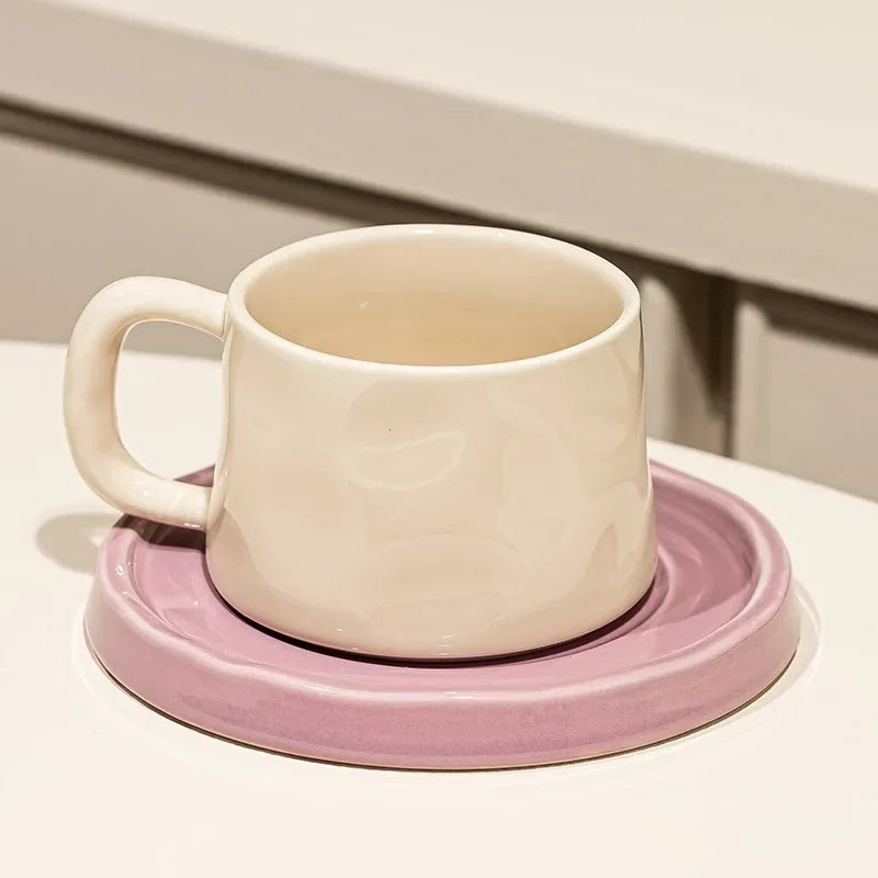 Ceramic Coffee Mug with Tray