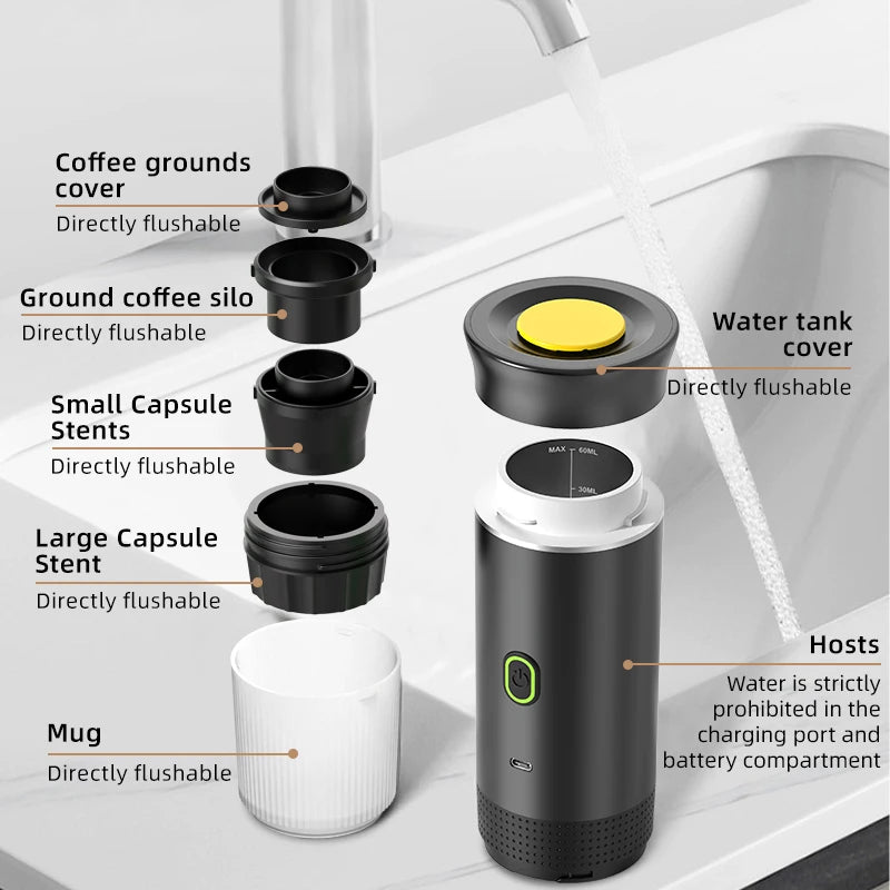 Electric Portable Espresso Coffee Maker