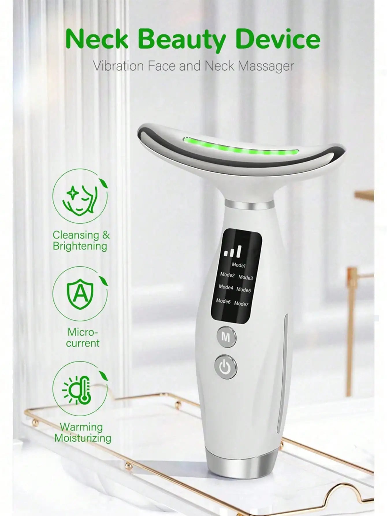 AXH 7‑Mode LED Face & Neck Beauty Instrument