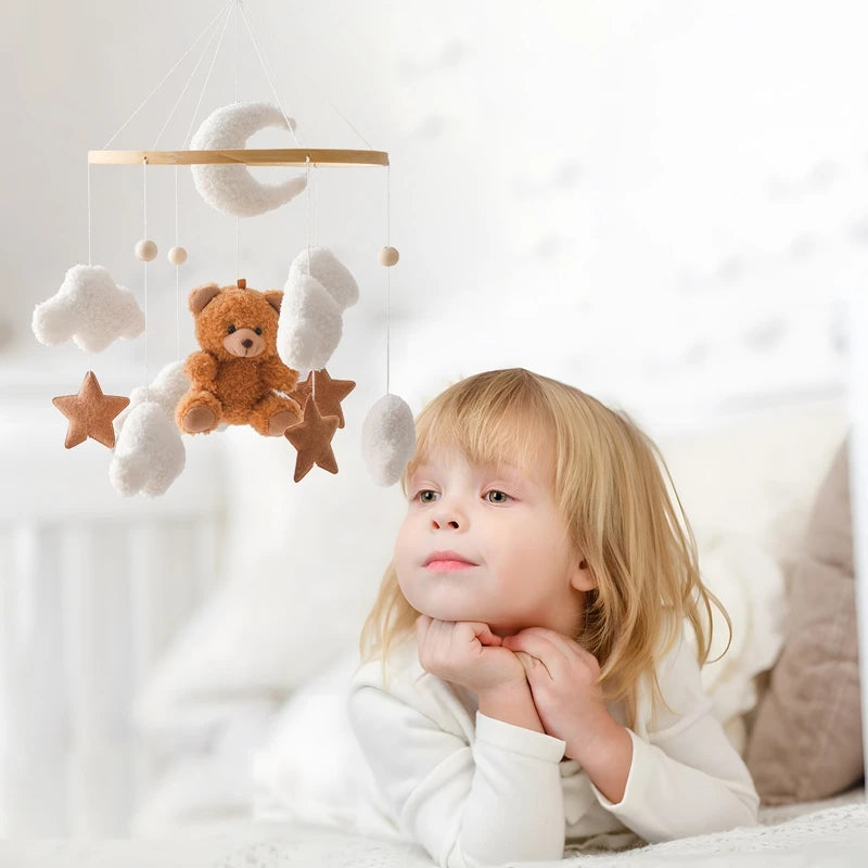 Wooden Baby Cot Mobile