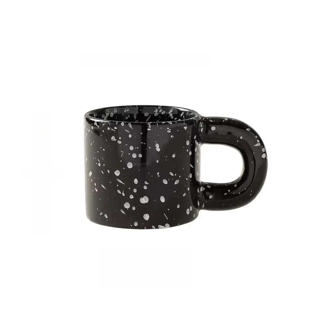 Anamorphic Ink Splash Porcelain Mug