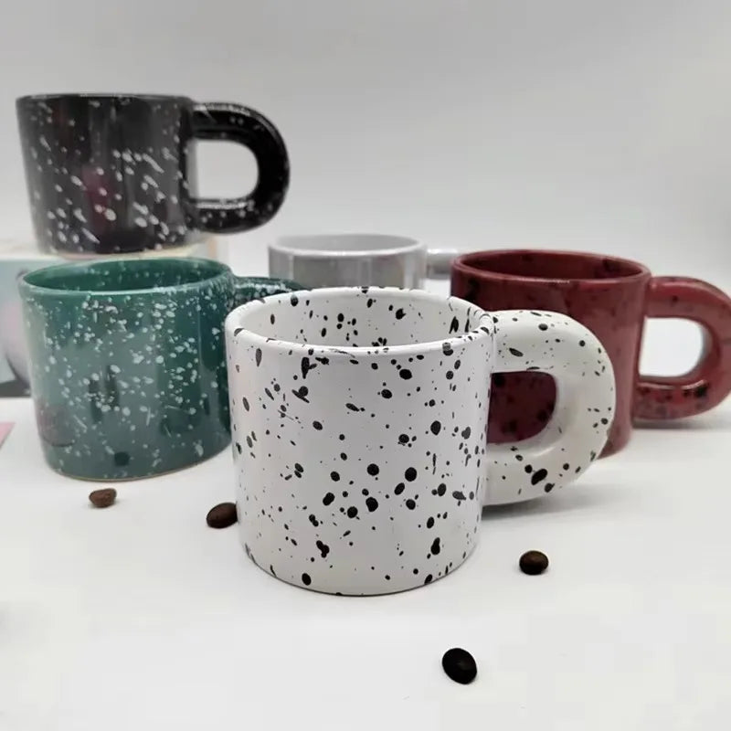 Anamorphic Ink Splash Porcelain Mug