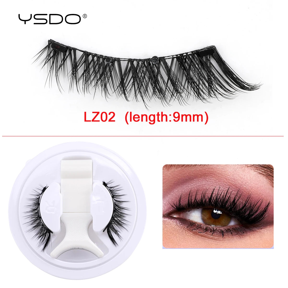 3D Magnetic Mink Eyelashes & Tweezers Set