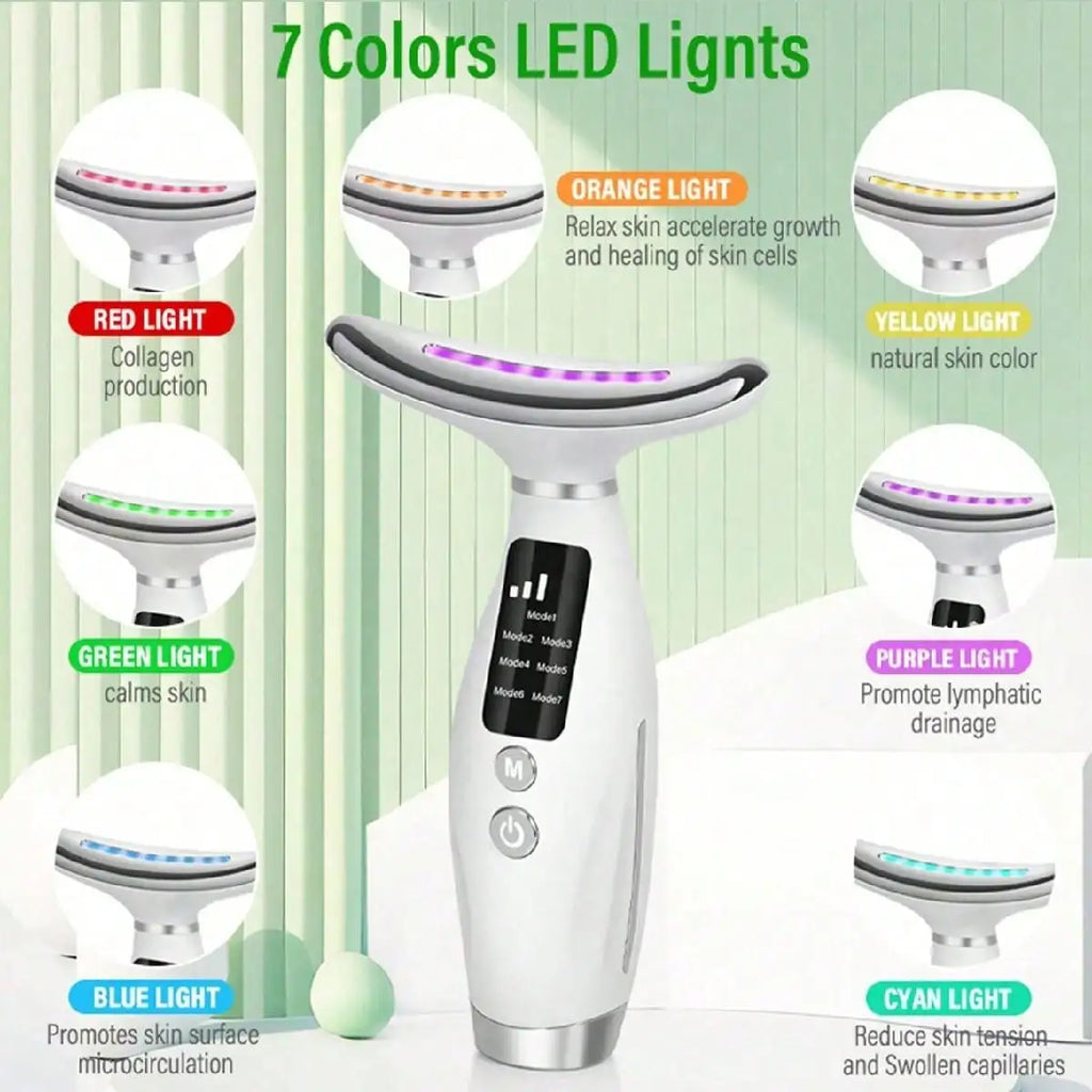 AXH 7‑Mode LED Face & Neck Beauty Instrument