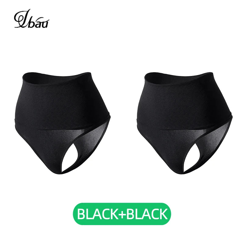 UBAU 2025 High‑Waist Seamless Thong Shapewear