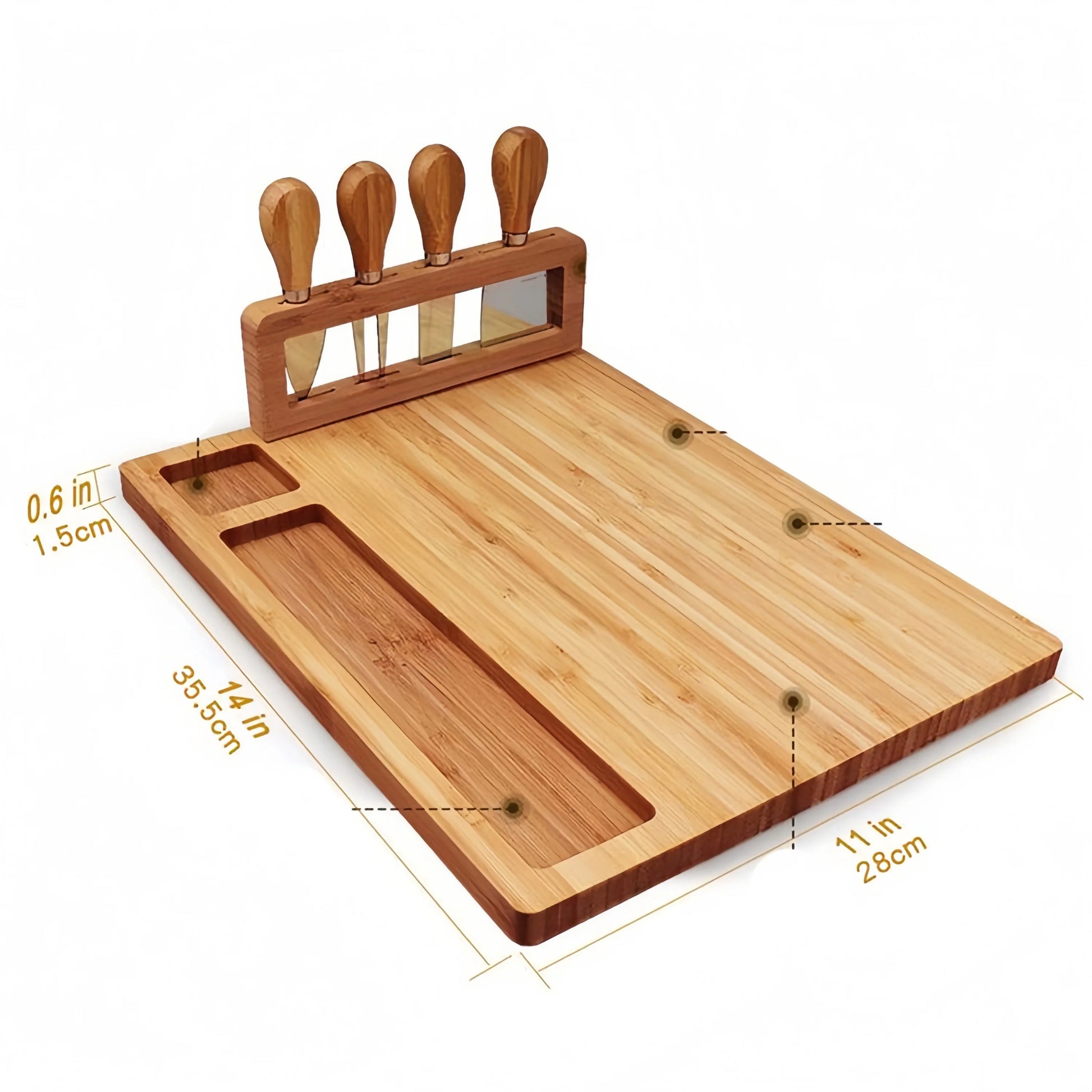 Bamboo Charcuterie Board Set