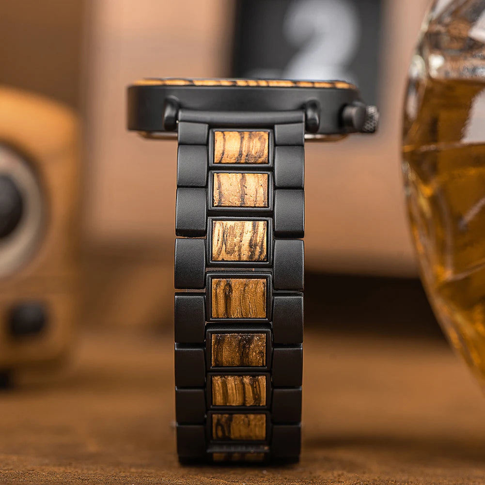 Men’s Wooden Chronograph Watch