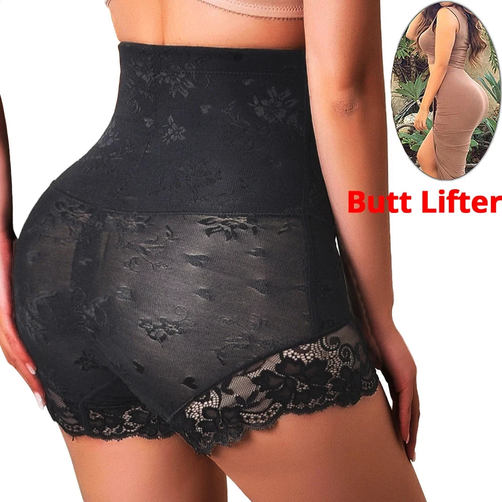 High‑Waist Zipper Trainer Shaper Shorts