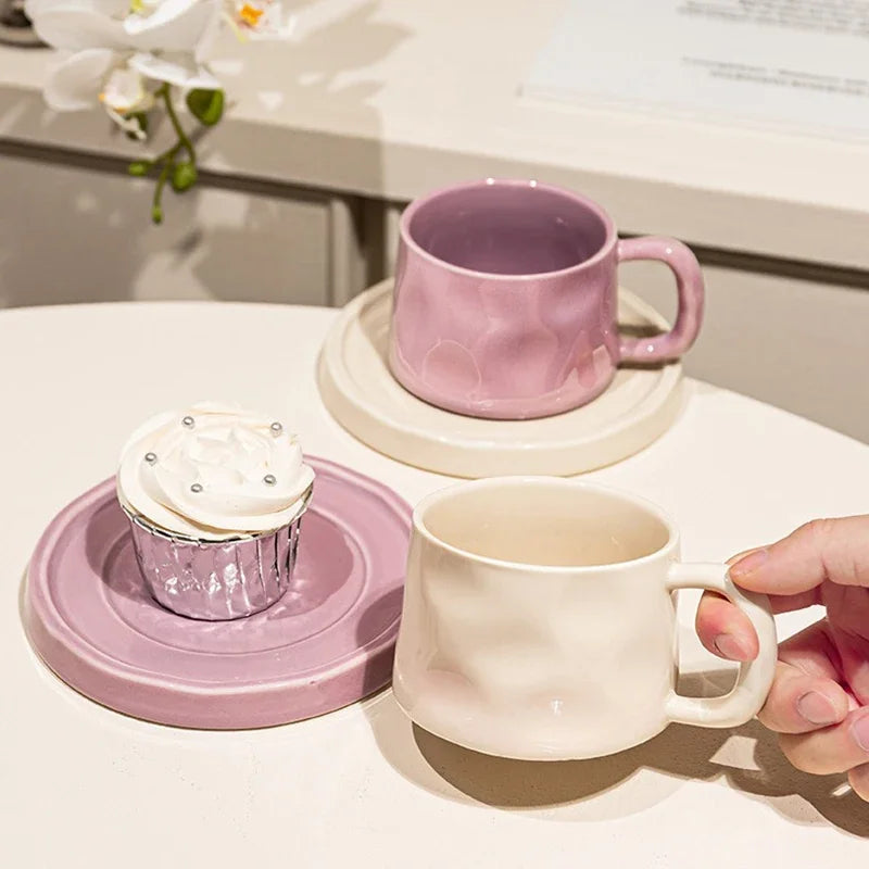Ceramic Coffee Mug with Tray