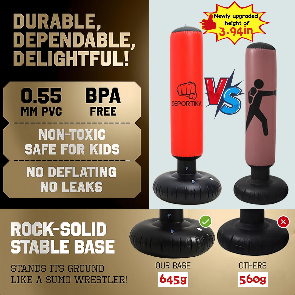 63" Inflatable Boxing Post