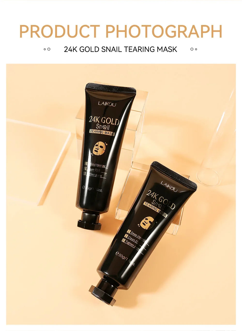 24K Gold Snail Peel-Off Face Mask