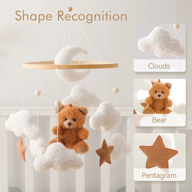 Wooden Baby Cot Mobile