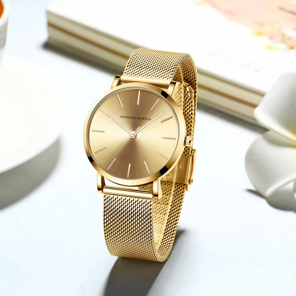 Hannah Martin Rose Gold Ladies’ Quartz Watch