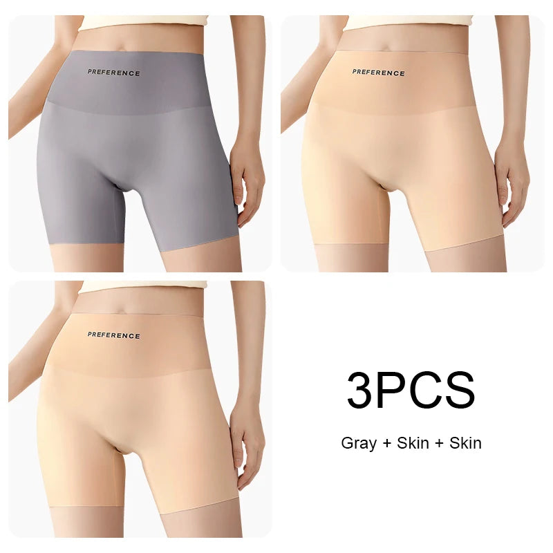 3 Ice Silk Seamless Safety Shorts